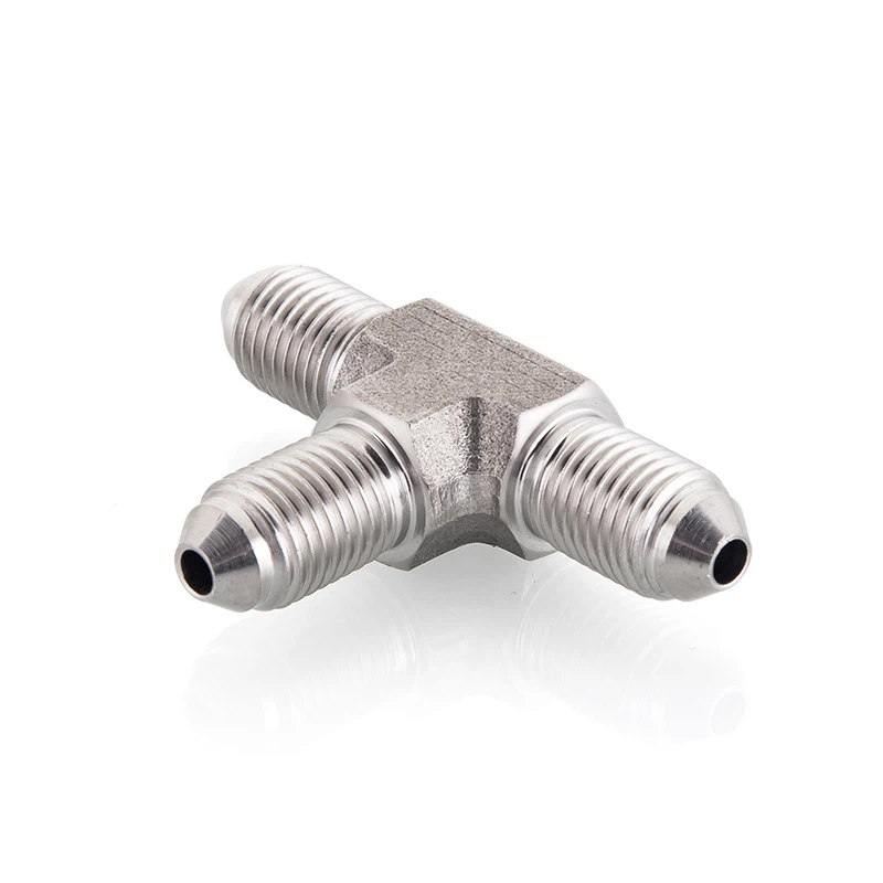 Hydraulic Tee 9 16-18 Jic X 7 16-20 Jic